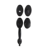 Bouvet - Tubular Entrance Handle Set - Complete full dummy set - Pewter 012