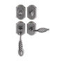 Bouvet - Tubular Entrance Handle Set - Complete full dummy set - Pewter 012