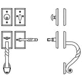 Tubular Entrance Handle Set - Complete full dummy set