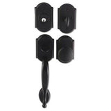 Bouvet - Tubular Entrance Handle Set - Complete full dummy set - Pewter 012