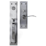 Bouvet - Entrance Handle Set - Trim set without mechanism - Pewter 012