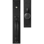 Bouvet - Entrance Handle Set - Complete single cylinder set for 2 1/4'' door - Pewter 012