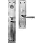 Bouvet - Entrance Handle Set - Trim set without mechanism - Pewter 012