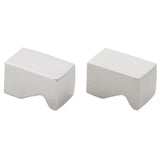 Bouvet - Cabinet Square Knob - Mat Aluminium 066