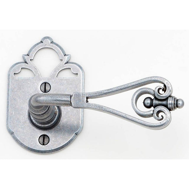 Bouvet - 2002 Rosette set - Complete tubular privacy set for 1 3/4'' door - Pewter 012