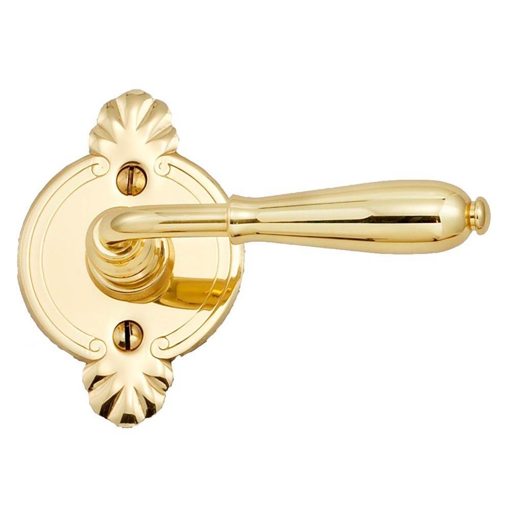 Bouvet - 2004 Rosette set - Complete tubular privacy set for 1 3/4'' door - Satin Antique Brass 056
