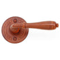 Bouvet - 2010 Rosette set - Complete tubular privacy set for 1 3/4'' door - Satin Antique Brass 056
