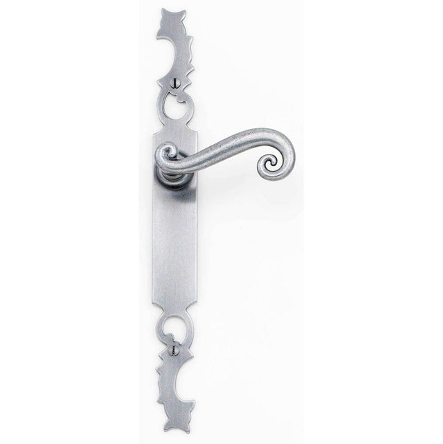 Bouvet - Aquitaine Lever Set - Complete tubular privacy set for 1 3/4'' door - Satin Antique Brass 056