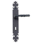 Bouvet - Bourgogne Lever Set - Complete tubular passage set for 1 3/4'' door - Pewter 012
