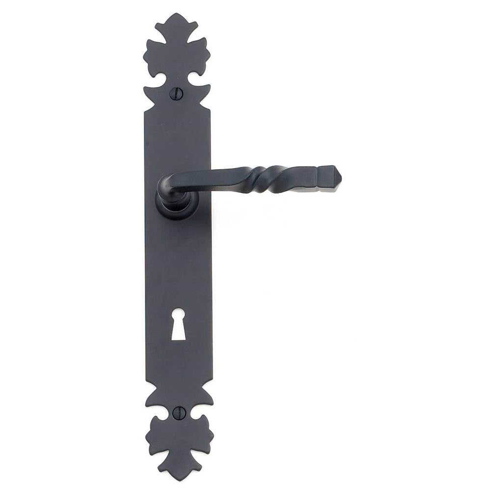 Bouvet - Bourgogne Lever Set - Complete single profile cylinder set for 1 3/4'' door - Pewter 012