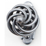 Bouvet - Tracy Knob on Plate - Pewter 012