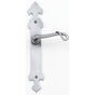 Bouvet - Navarre Lever Set - Complete tubular passage set for 1 3/4'' door - Pewter 012