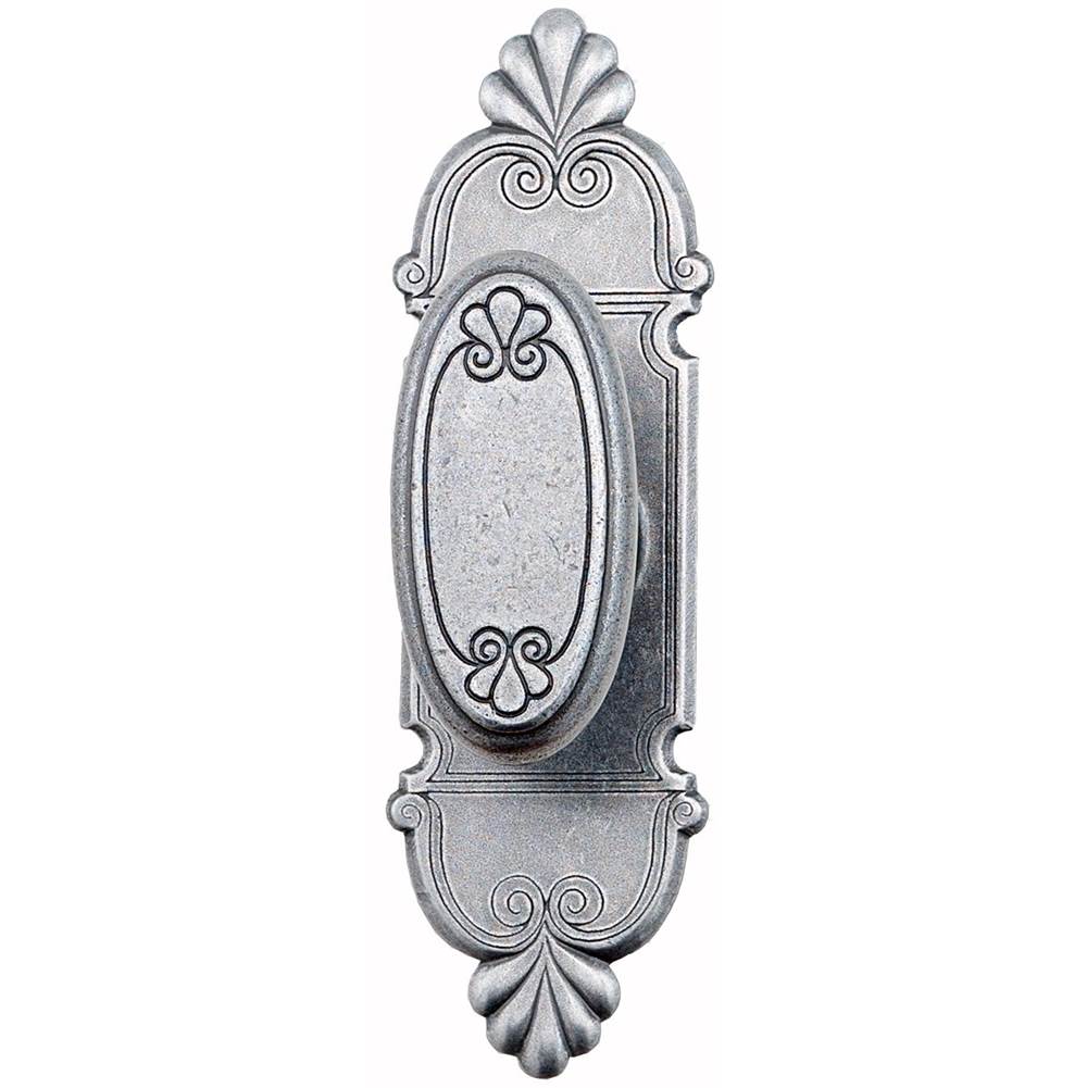 Bouvet - Mansart Knob on Plate - Satin Antique Brass 056