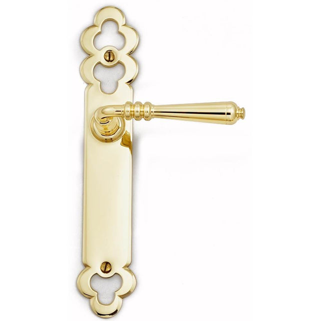 Bouvet - Langedoc Lever Set - Passage trim set without mechanism - Satin Antique Brass 056