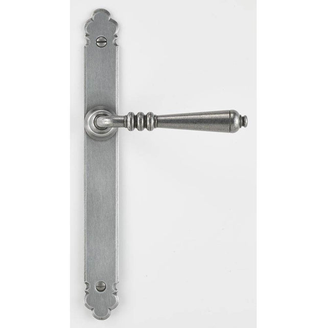 Bouvet - Languedoc Narrow Escutcheon Lever Set - Profile cylinder trim set without mechanism - Satin Antique Brass 056