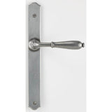 Bouvet - Nervers Narrow Escutcheon Lever Set - Complete half dummy set - Satin Antique Brass 056