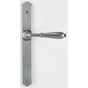 Bouvet - Nervers Narrow Escutcheon Lever Set - Privacy trim set without mechanism - Satin Antique Brass 056