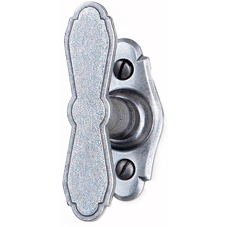 Bouvet - Massena Knob on Plate - Pewter 012