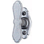 Bouvet - Massena Knob on Plate - Pewter 012