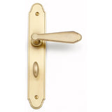 Bouvet - Massena Lever Set - Complete single profile cylinder set for 1 3/4'' door - Pewter 012