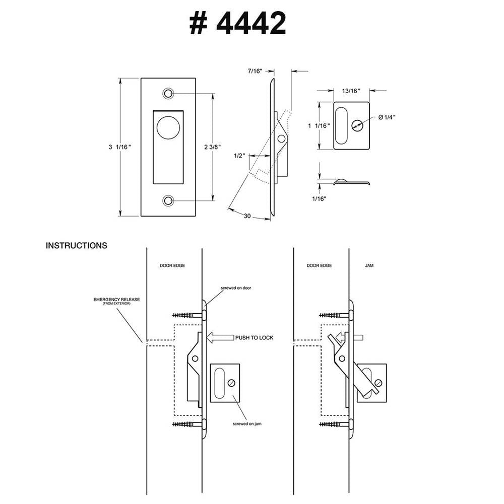 Sliding Door Bolt