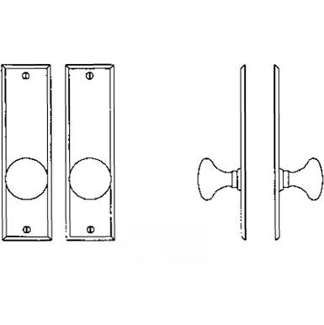 Interior Escutcheon Set - Complete single dummy set