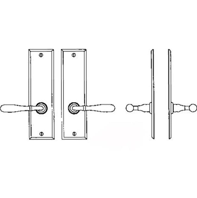 Bouvet - Interior Escutcheon Set - Complete full dummy set - Pewter 012