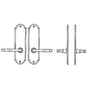 Bouvet - Interior Escutcheon Set - Complete single dummy set - Pewter 012