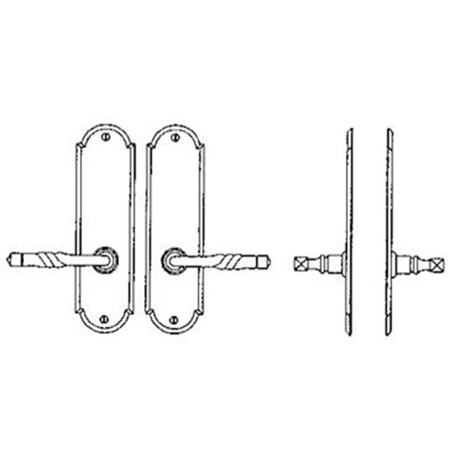 Bouvet - Interior Escutcheon Set - Complete full dummy set - Pewter 012
