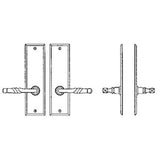 Interior Escutcheon Set - Complete privacy set
