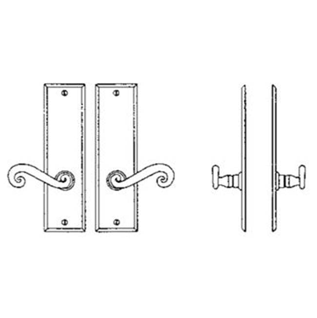 Bouvet - Interior Escutcheon Set - Complete single dummy set - Pewter 012