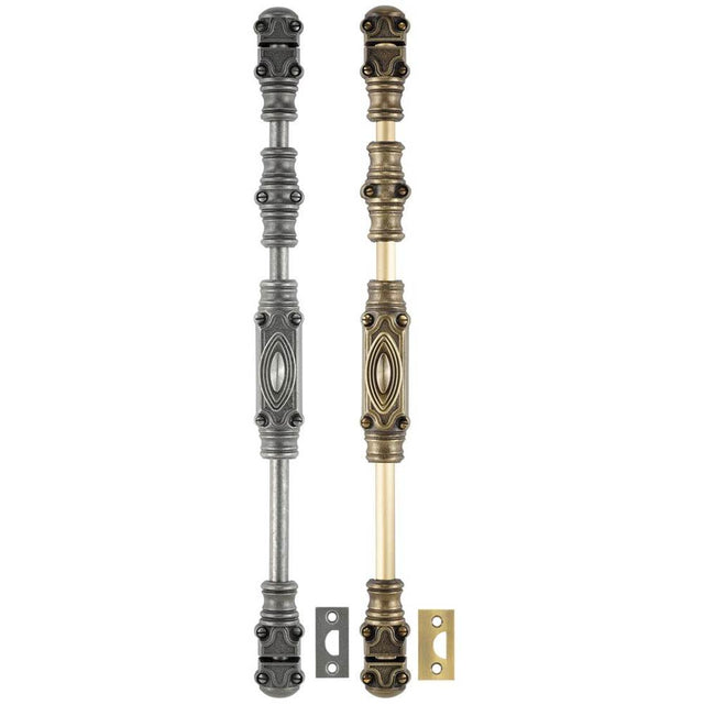 Bouvet - Large Cremone Bolt - Antique Brass 057