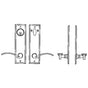 Bouvet - Entry Tubular or Mortise set - Complete full dummy set to match 144 fonction - Pewter 012