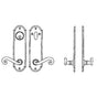 Bouvet - Entry Tubular or Mortise set - Complete full dummy set to match 25 fonction - Pewter 012