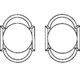 Knob set on rosette - Complete full dummy set
