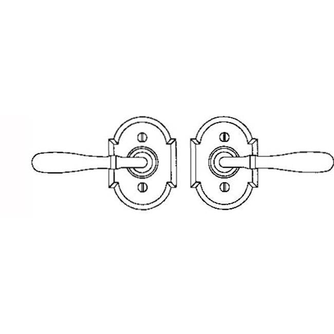 Lever set on rosette - Complete single dummy set