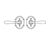 Lever set on rosette - Complete single dummy set