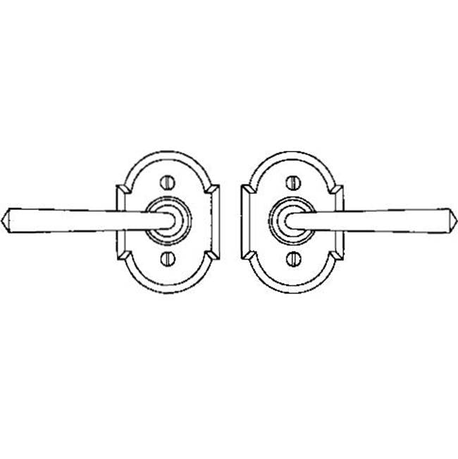 Lever set on rosette - Complete single dummy set