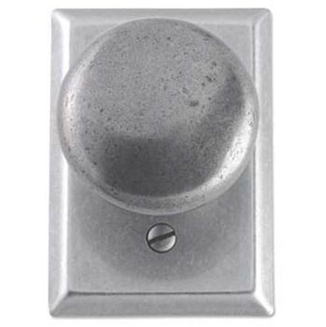 Bouvet - Knob set on rosette - Complete passage set - Pewter 012