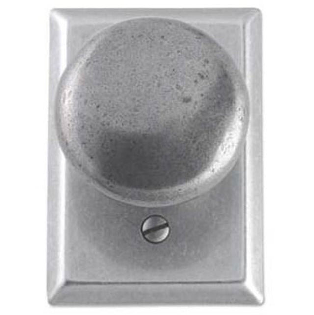 Bouvet - Knob set on rosette - Complete single dummy set - Pewter 012