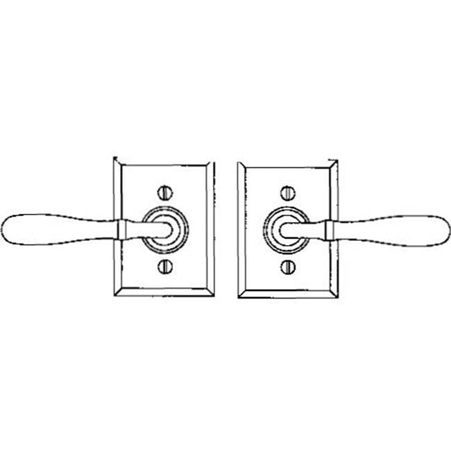 Lever set on rosette - Complete full dummy set