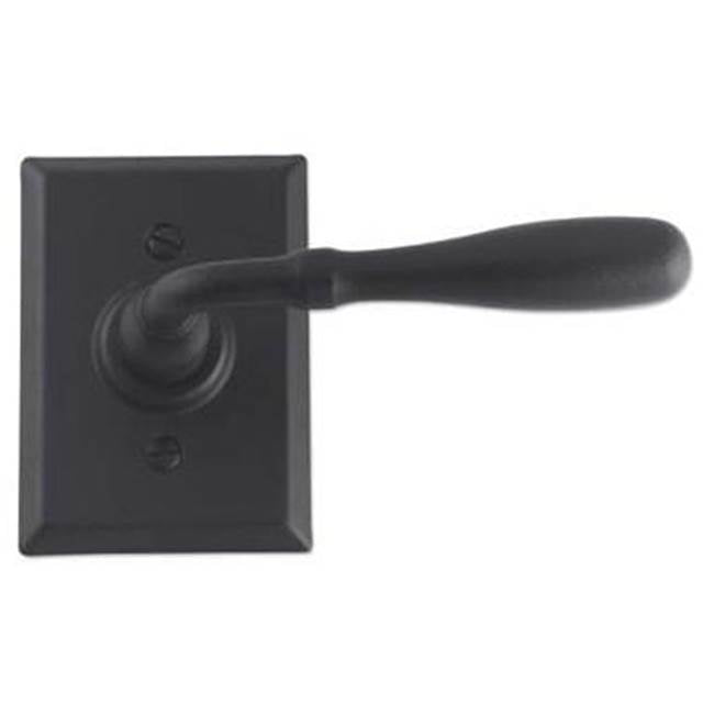 Bouvet - Lever set on rosette - Complete privacy set - Pewter 012