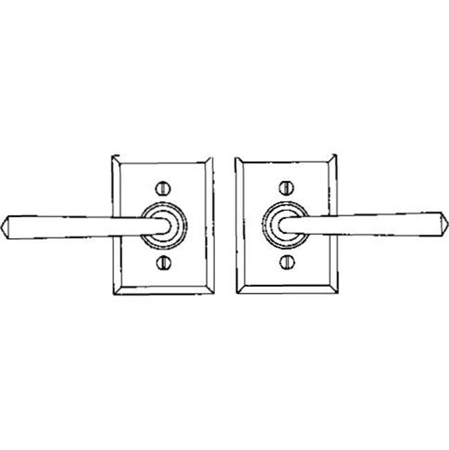 Lever set on rosette - Complete single dummy set