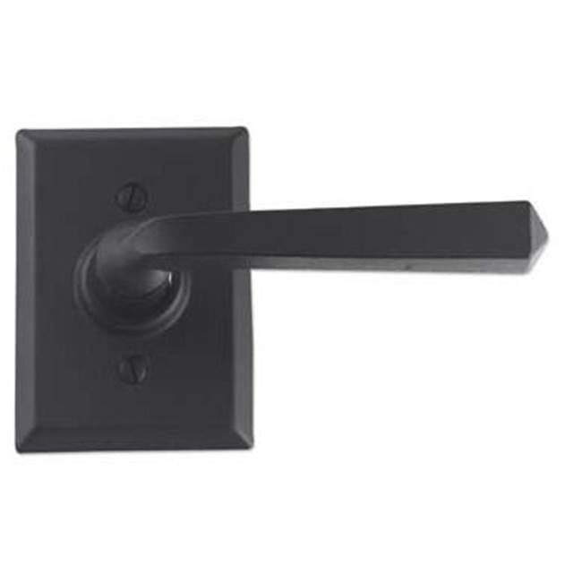 Bouvet - Lever set on rosette - Complete privacy set - Pewter 012