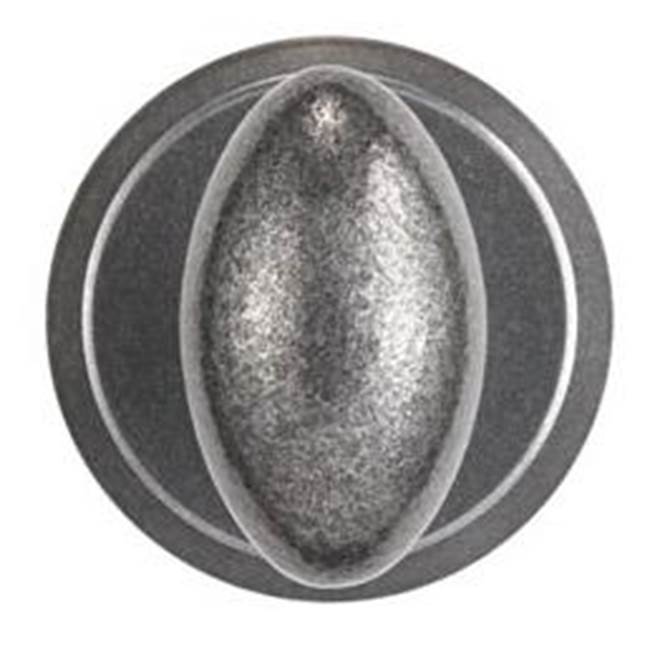 Bouvet - Knob set on rosette - Complete passage set - Pewter 012