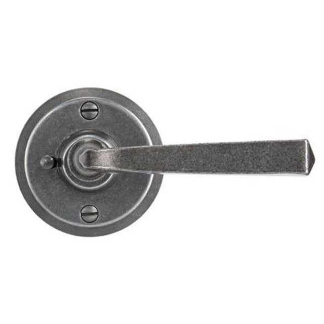 Bouvet - Lever set on rosette - Complete passage set - Pewter 012
