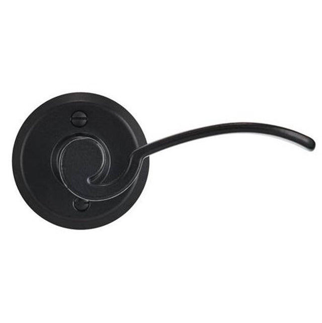Bouvet - Lever set on rosette - Complete privacy set - Pewter 012