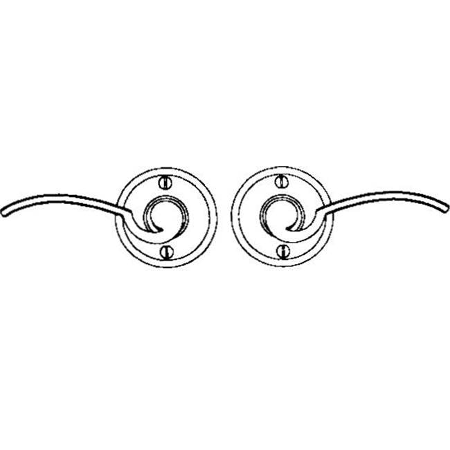 Lever set on rosette - Complete single dummy set