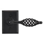 Bouvet - Lever set on rosette - Complete single dummy set - Pewter 012