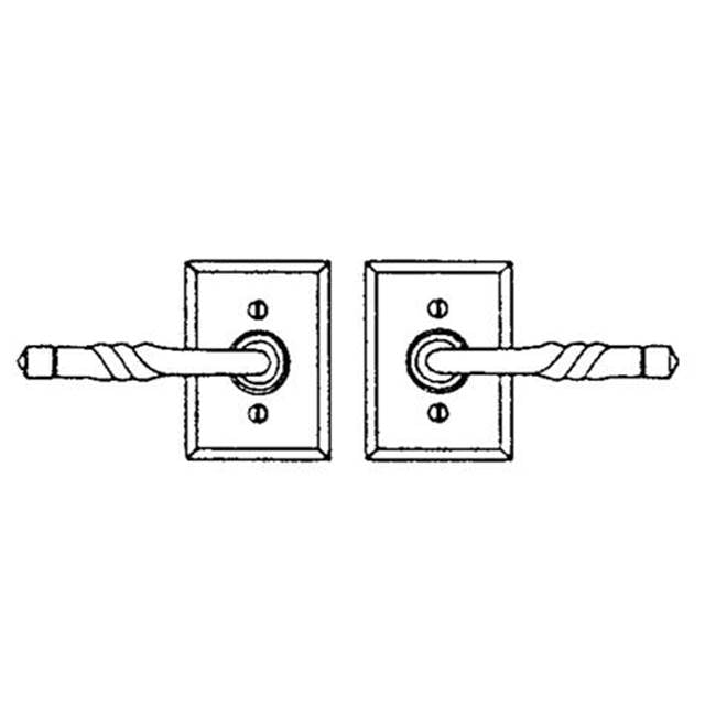 Lever set on rosette - Complete passage set